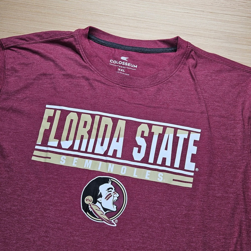 Florida‎ State Seminoles Colosseum Mens XXL Long Sleeve Shirt Maroon